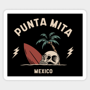 Vintage Surfing Punta Mita, Mexico Sticker